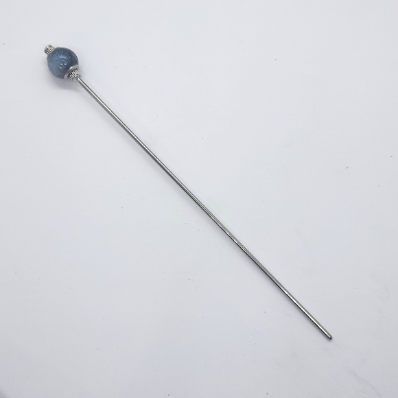 Starforge Nightcore Stainless Steel Hair Stick, Glittery Custom Length Updo Pin - Picture 5 of 6